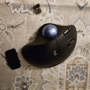 Logitech Black Wireless Trackball Mouse